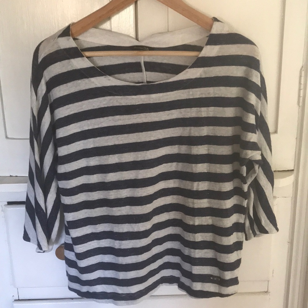 Mossimo Dutti 3/4 shirt sweater striped xl